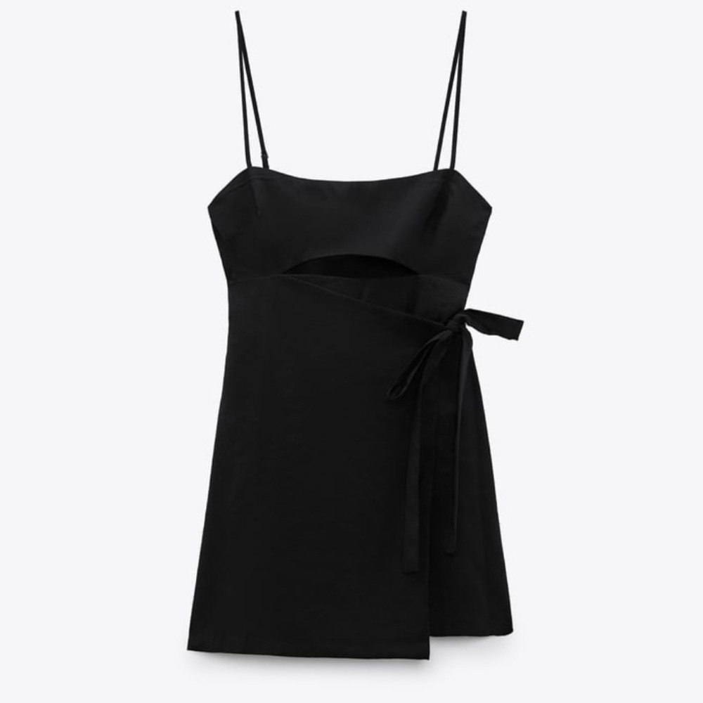 Zara Black Cutout Jumpsuit Dress